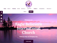 Tablet Screenshot of eaglebelievers.com